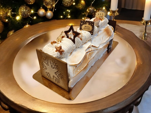 Dessert : Bûche de glace 10 personnes  Fleur de lait - spéculoos